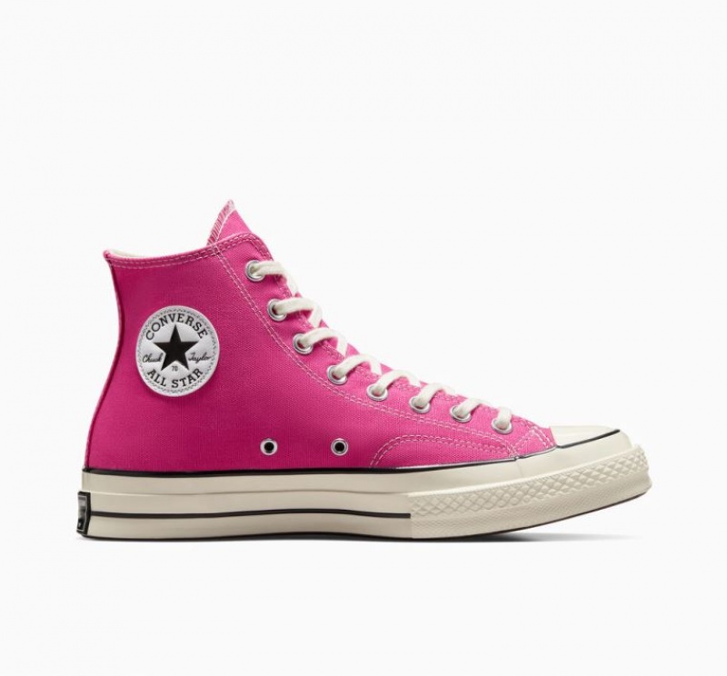 Pink Converse Chuck 70 Canvas Men\'s High Tops | NZ RQZTE9368