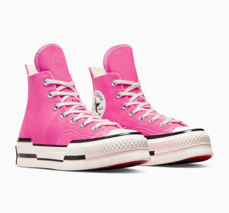 Pink Converse Chuck 70 Plus Women's High Tops | NZ PTOEJ1428