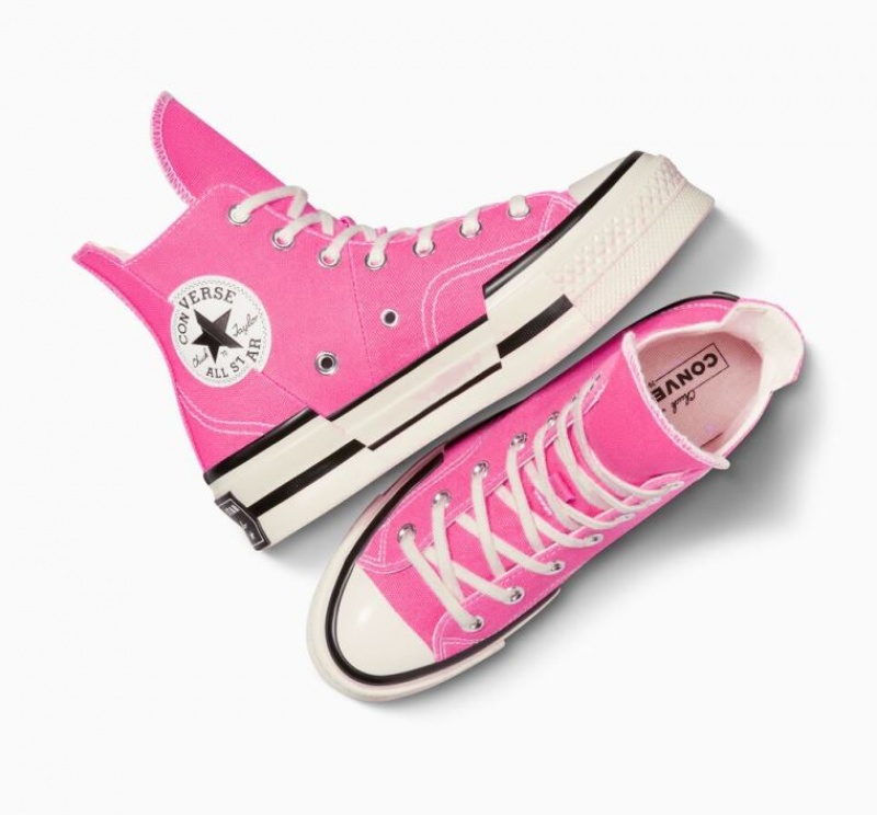 Pink Converse Chuck 70 Plus Women's High Tops | NZ PTOEJ1428