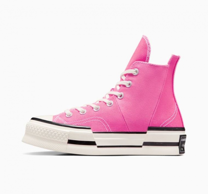 Pink Converse Chuck 70 Plus Women's High Tops | NZ PTOEJ1428