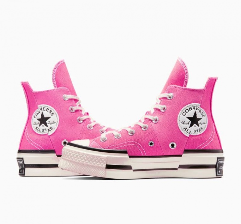 Pink Converse Chuck 70 Plus Women's High Tops | NZ PTOEJ1428