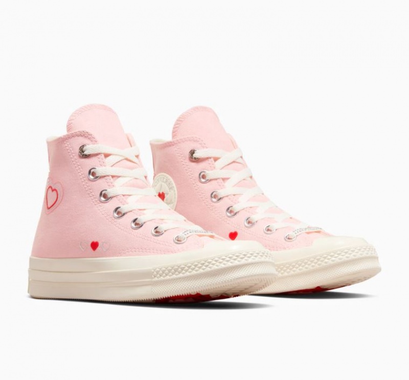 Pink Converse Chuck 70 Y2K Heart Women's High Tops | NZ OZQMU7064