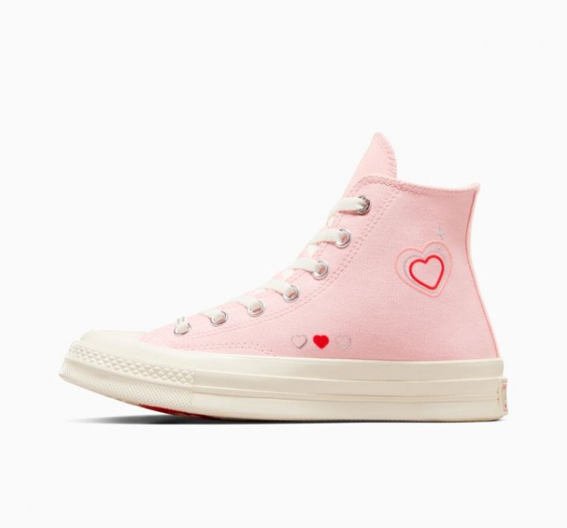 Pink Converse Chuck 70 Y2K Heart Women's High Tops | NZ OZQMU7064