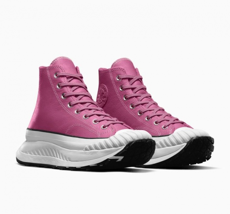 Pink Converse Chuck Taylor 70 At-cx Leather Women's High Tops | NZ DCLGT0315