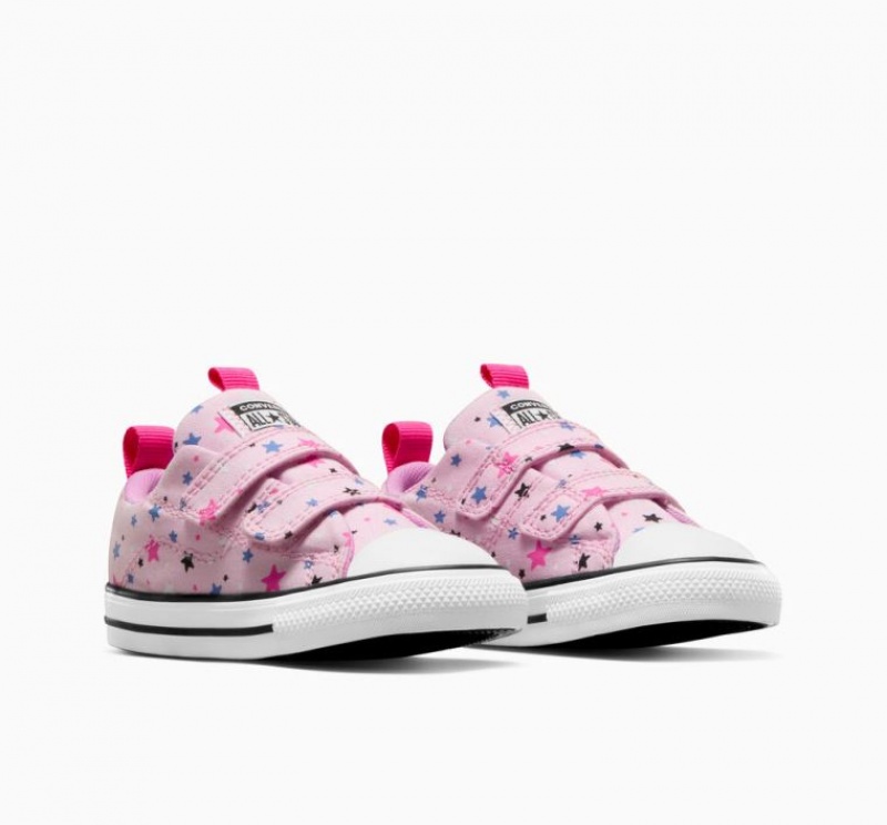 Pink Converse Chuck Taylor All Star Easy On Sparkle Kids' Low Tops | NZ BTYSH8034