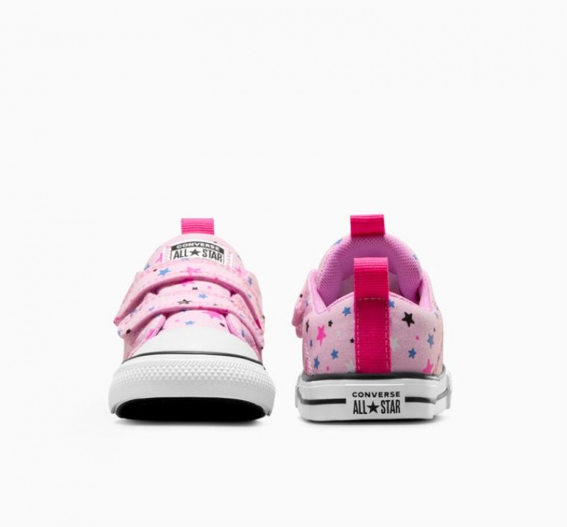 Pink Converse Chuck Taylor All Star Easy On Sparkle Kids' Low Tops | NZ BTYSH8034