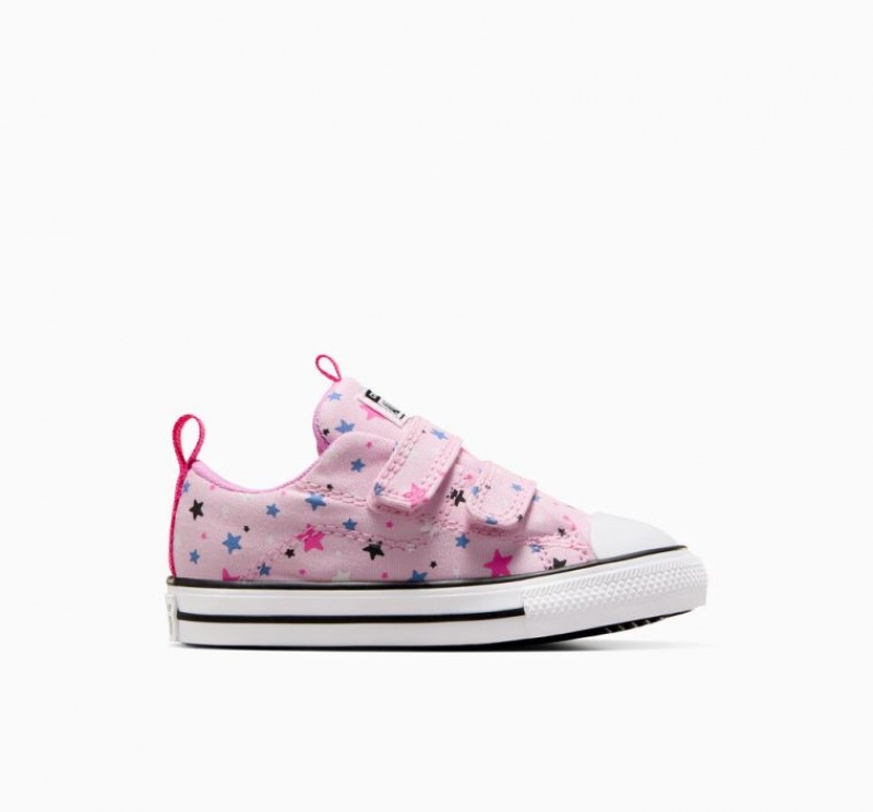 Pink Converse Chuck Taylor All Star Easy On Sparkle Kids\' Low Tops | NZ BTYSH8034