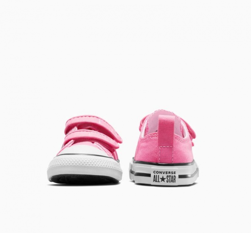 Pink Converse Chuck Taylor All Star Easy-on Kids' Low Tops | NZ OAUPH4956