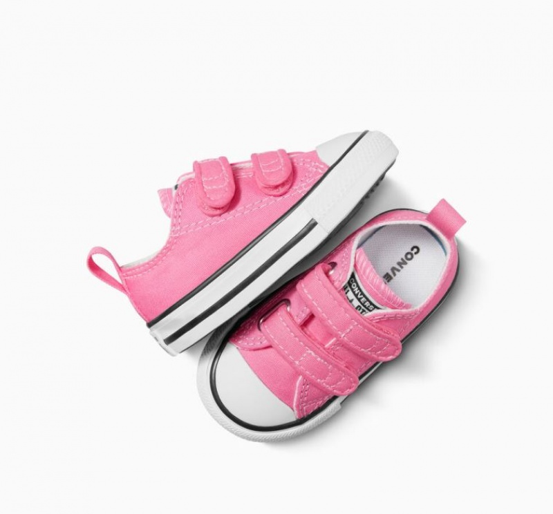 Pink Converse Chuck Taylor All Star Easy-on Kids' Low Tops | NZ OAUPH4956