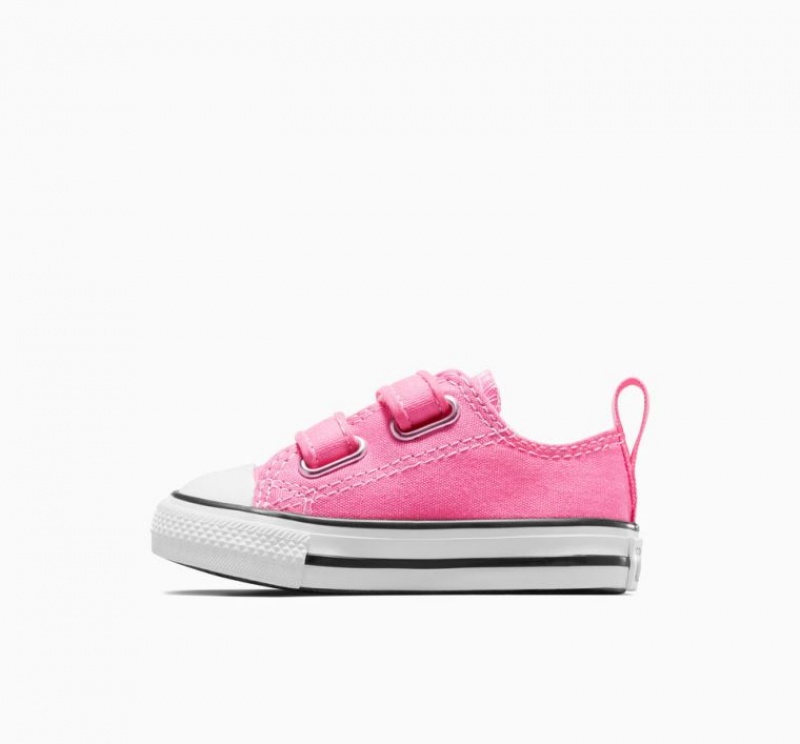 Pink Converse Chuck Taylor All Star Easy-on Kids' Low Tops | NZ OAUPH4956