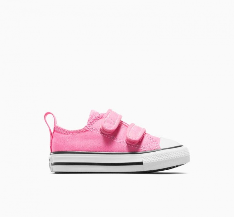 Pink Converse Chuck Taylor All Star Easy-on Kids\' Low Tops | NZ OAUPH4956