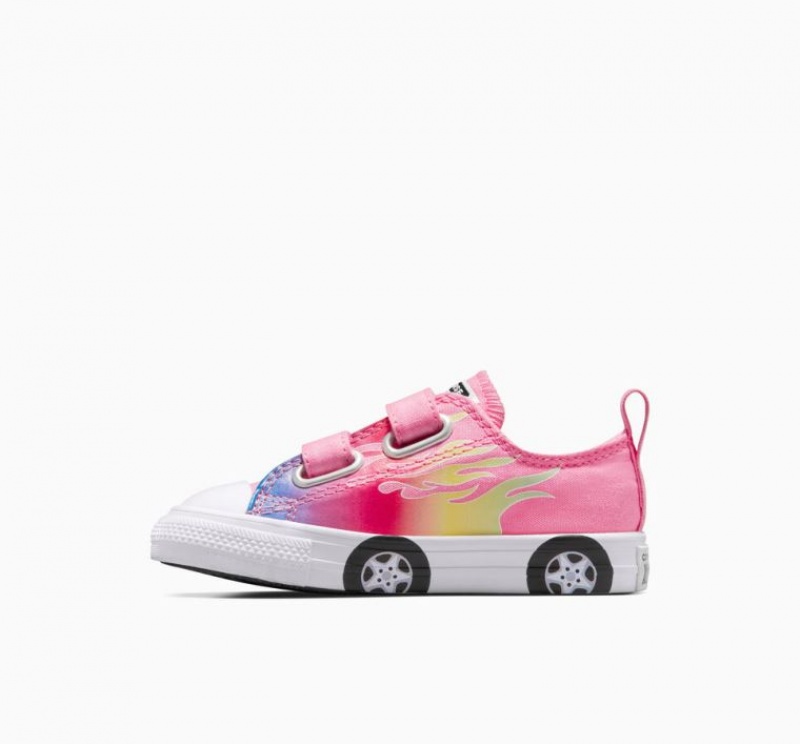 Pink Converse Chuck Taylor All Star Easy-on Cars Kids' Low Tops | NZ NGVUL8195