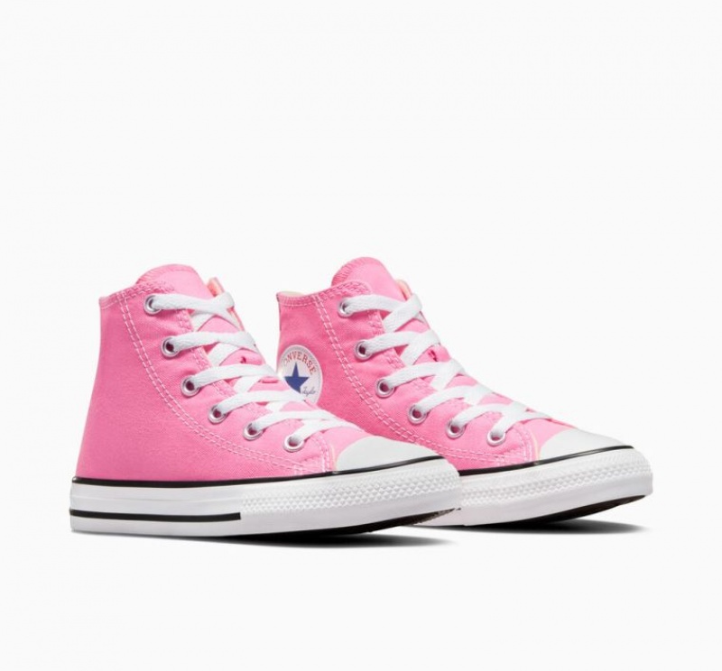 Pink Converse Chuck Taylor All Star Kids' High Tops | NZ DZTCG8761