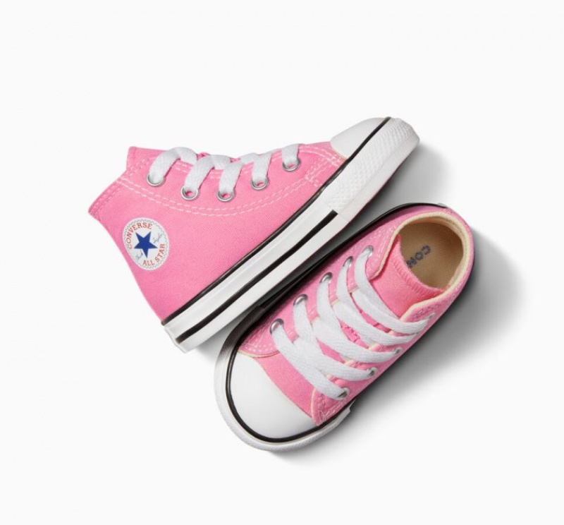 Pink Converse Chuck Taylor All Star Kids' High Tops | NZ QBPGX9271