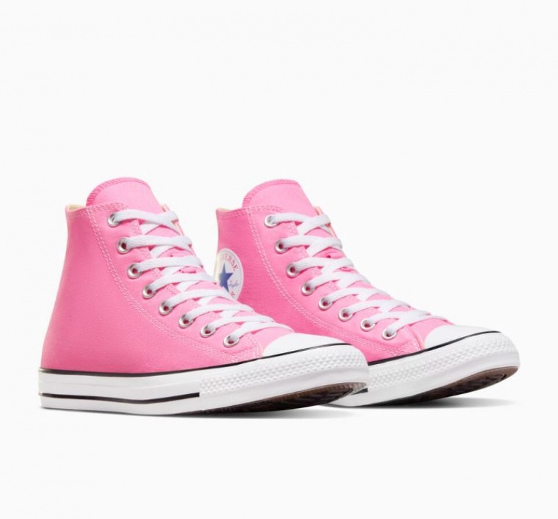 Pink Converse Chuck Taylor All Star Men's High Tops | NZ BRVWL5286