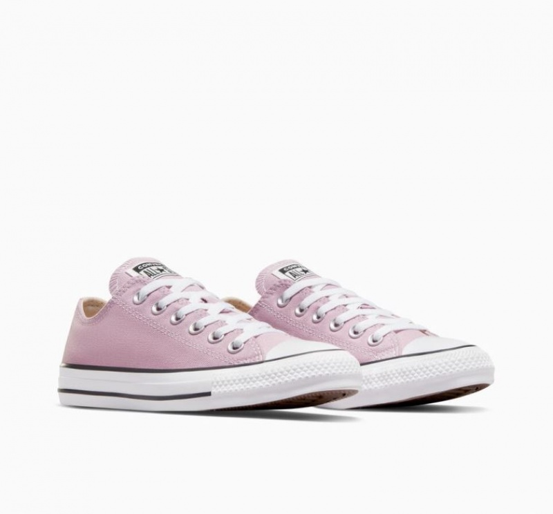 Pink Converse Chuck Taylor All Star Seasonal Color Men's Low Tops | NZ IWQUT8012