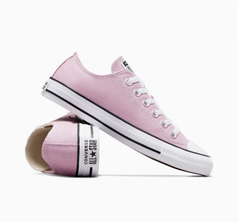 Pink Converse Chuck Taylor All Star Seasonal Color Men's Low Tops | NZ IWQUT8012