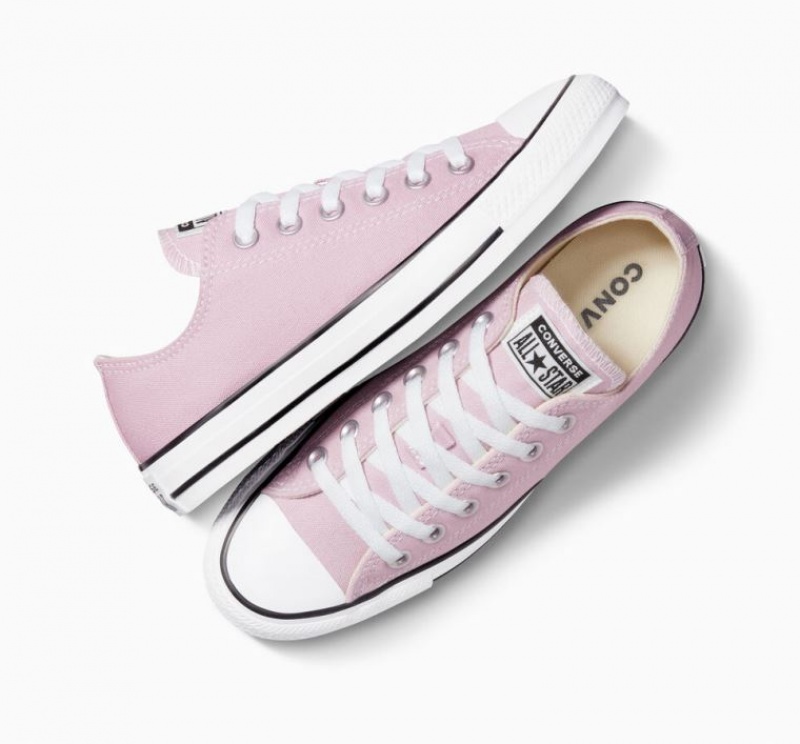 Pink Converse Chuck Taylor All Star Seasonal Color Women's Low Tops | NZ LHYSP3452