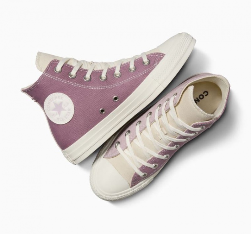 Pink Converse Chuck Taylor All Star Tri-color Women's High Tops | NZ XJUAI3608