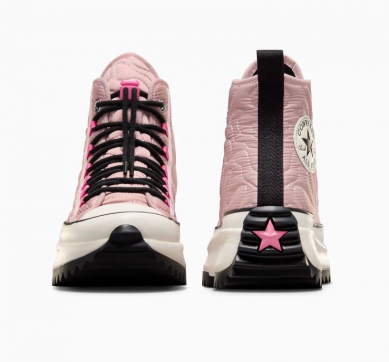 Pink Converse Run Star Hike Quilted Women's Platform Sneakers | NZ BDOFM5869