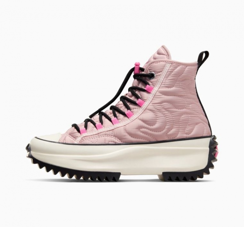 Pink Converse Run Star Hike Quilted Women's Platform Sneakers | NZ BDOFM5869