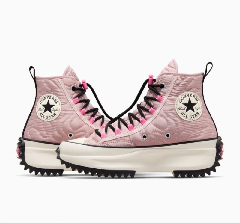 Pink Converse Run Star Hike Quilted Women's Platform Sneakers | NZ BDOFM5869