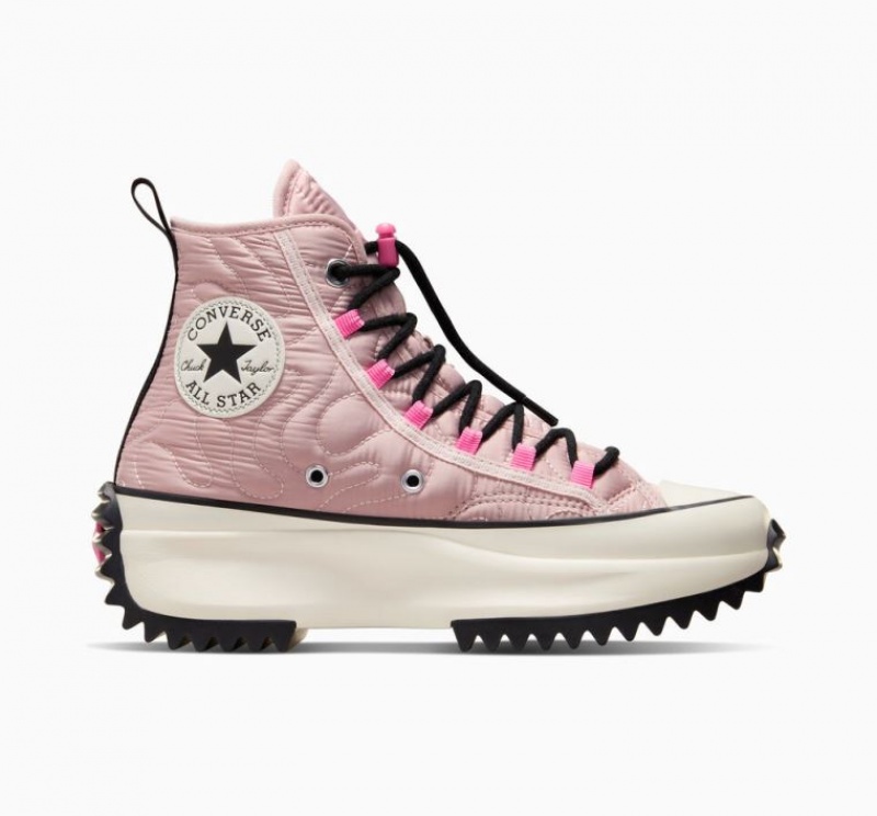 Pink Converse Run Star Hike Quilted Women\'s Platform Sneakers | NZ BDOFM5869