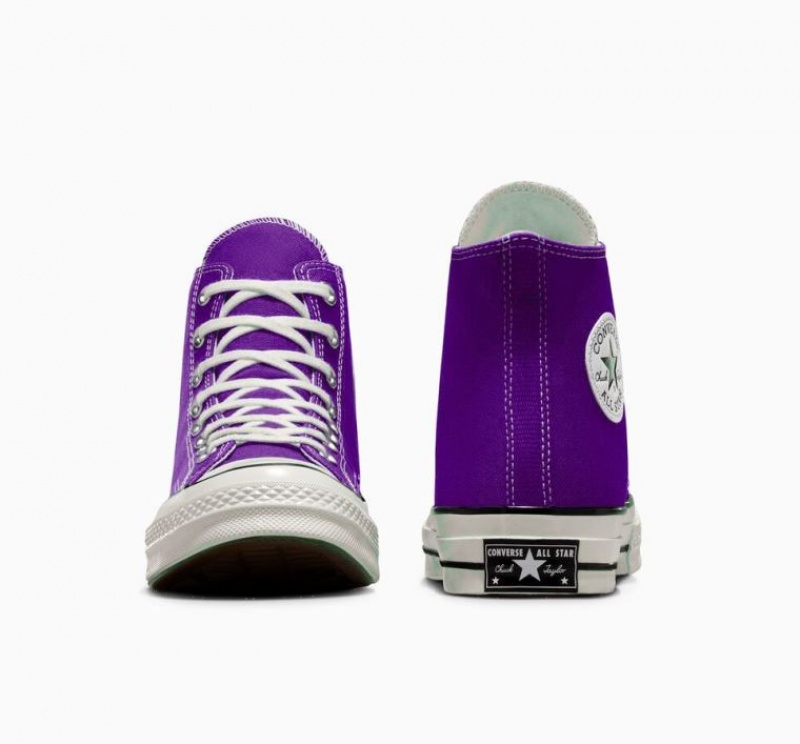 Purple Converse Chuck 70 Canvas Men's High Tops | NZ UJKFB2476