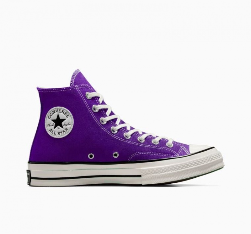 Purple Converse Chuck 70 Canvas Men\'s High Tops | NZ UJKFB2476