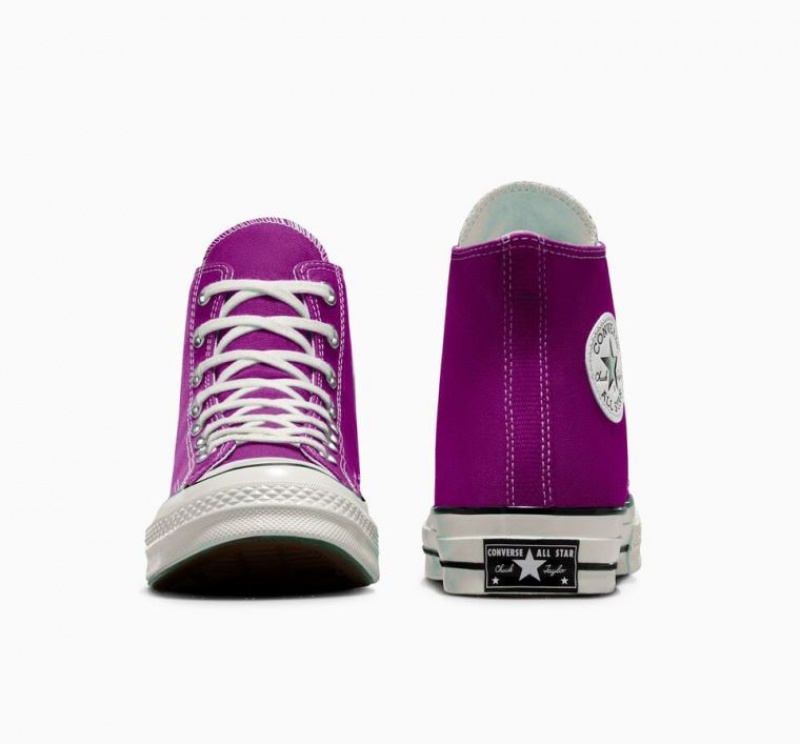 Purple Converse Chuck 70 Canvas Men's High Tops | NZ EOBPU5942