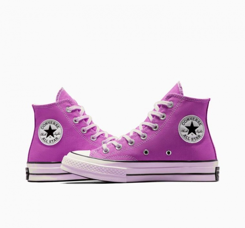 Purple Converse Chuck 70 Canvas Women's High Tops | NZ RVIST7249