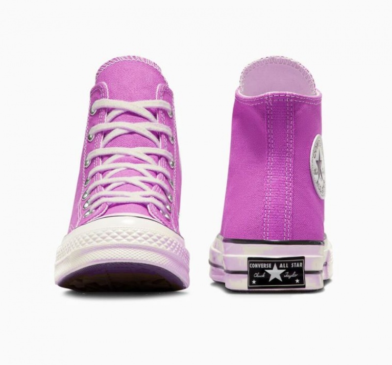 Purple Converse Chuck 70 Canvas Women's High Tops | NZ RVIST7249