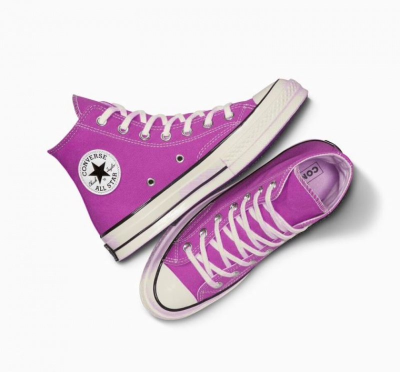 Purple Converse Chuck 70 Canvas Women's High Tops | NZ RVIST7249