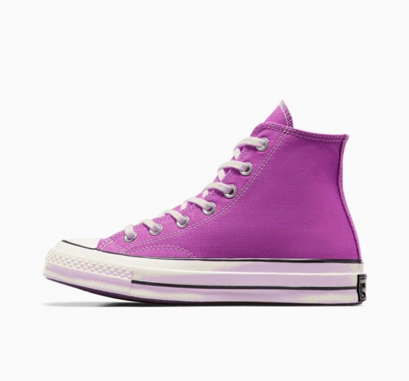 Purple Converse Chuck 70 Canvas Women's High Tops | NZ RVIST7249