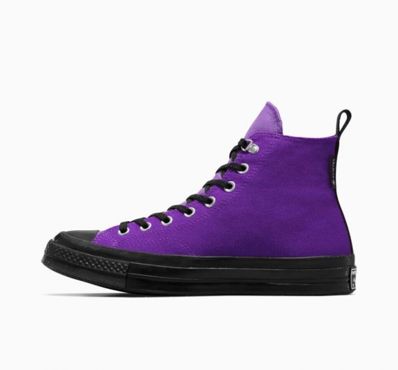 Purple Converse Chuck 70 Gore-tex Men's High Tops | NZ EGJPK0146