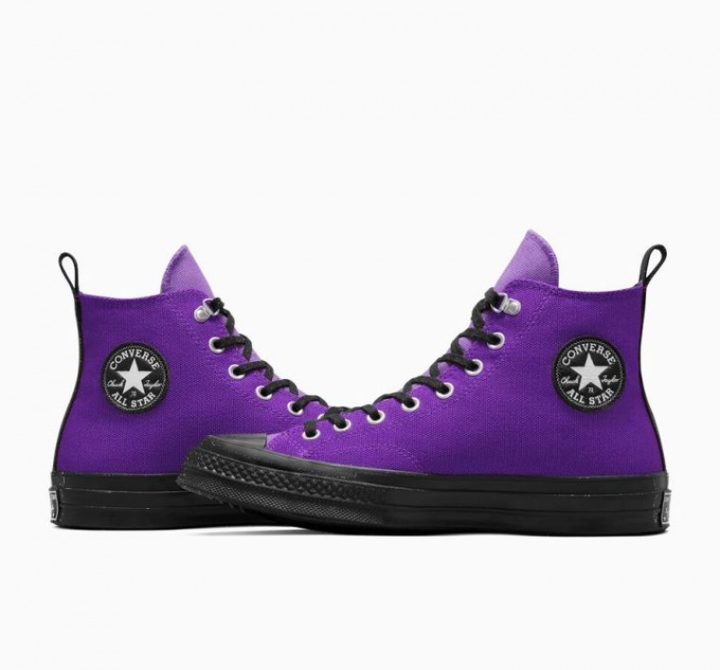 Purple Converse Chuck 70 Gore-tex Men's High Tops | NZ EGJPK0146