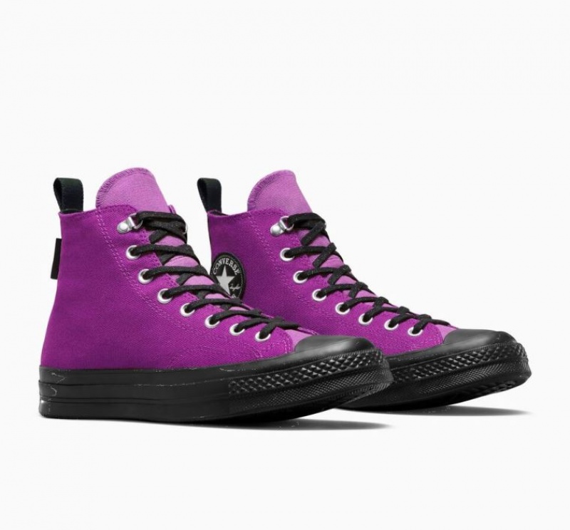 Purple Converse Chuck 70 Gore-tex Men's High Tops | NZ XHUJS8265