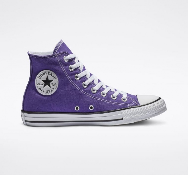 Purple Converse Chuck Taylor All Star Men\'s High Tops | NZ HTILC2937