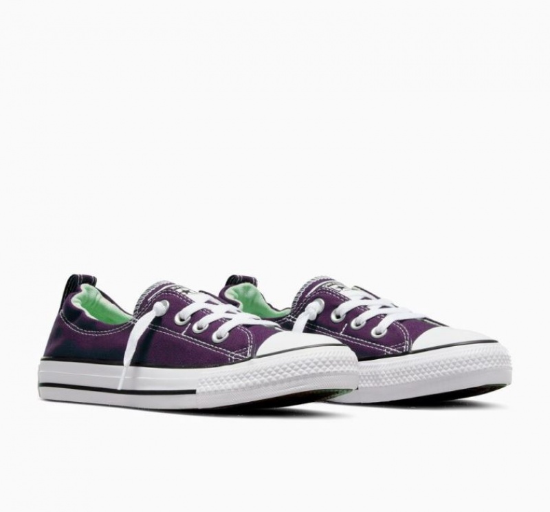 Purple Converse Chuck Taylor All Star Shoreline Slip Women's Low Tops | NZ UHKYT8094