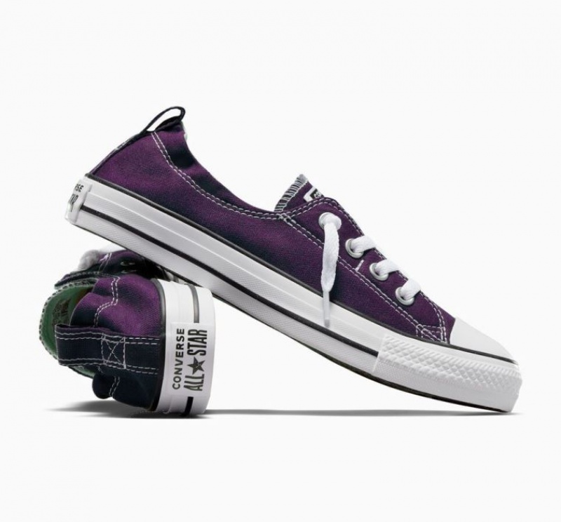 Purple Converse Chuck Taylor All Star Shoreline Slip Women's Low Tops | NZ UHKYT8094