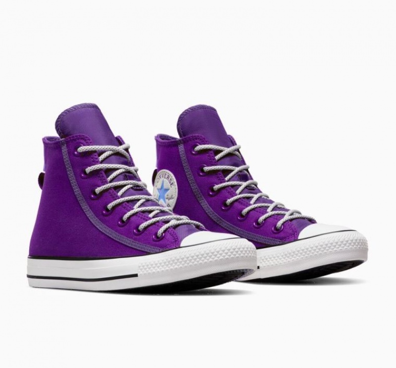 Purple Converse Chuck Taylor All Star Utility Twist Women's High Tops | NZ ULGDK9650