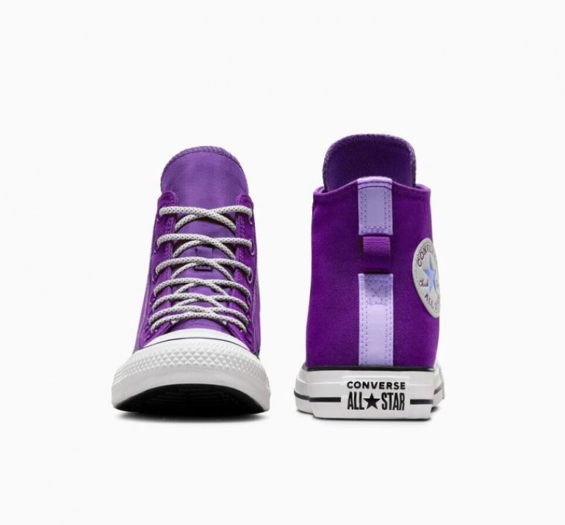 Purple Converse Chuck Taylor All Star Utility Twist Women's High Tops | NZ ULGDK9650