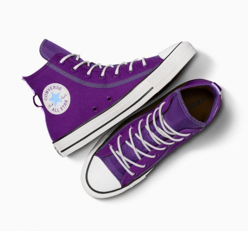 Purple Converse Chuck Taylor All Star Utility Twist Women's High Tops | NZ ULGDK9650