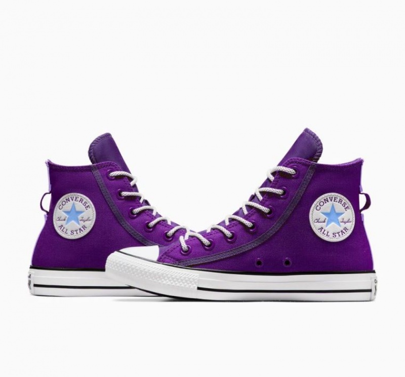 Purple Converse Chuck Taylor All Star Utility Twist Women's High Tops | NZ ULGDK9650