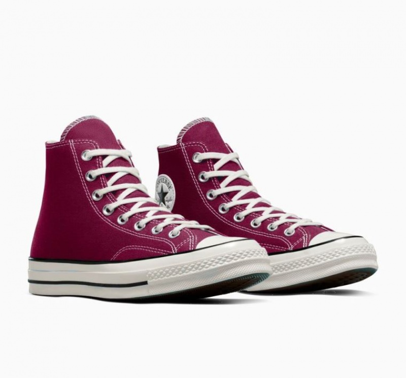 Red Converse Chuck 70 Canvas Men's High Tops | NZ LHJMV4938