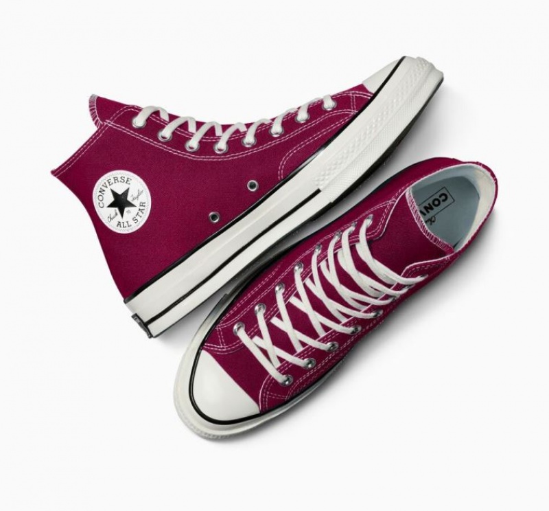 Red Converse Chuck 70 Canvas Men's High Tops | NZ LHJMV4938