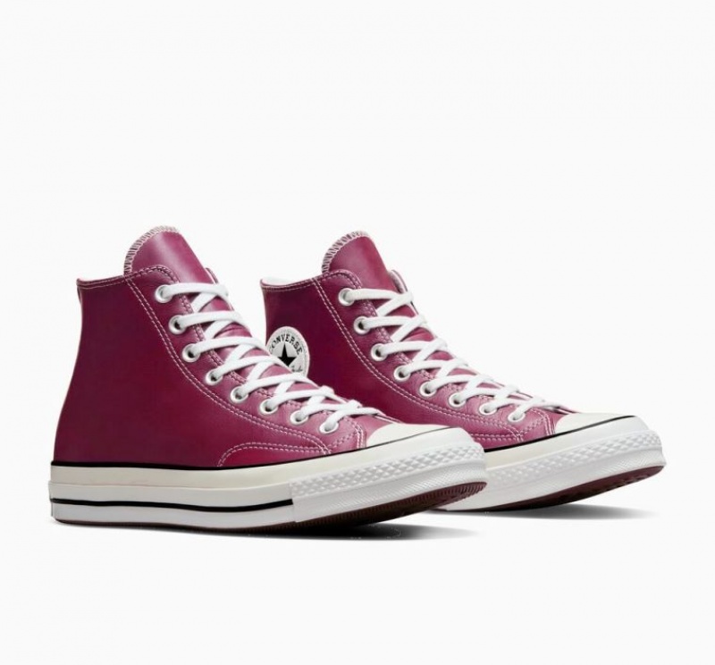 Red Converse Chuck 70 Surplus Leather Men's High Tops | NZ OCYPR0453