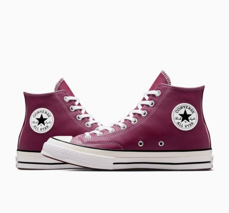 Red Converse Chuck 70 Surplus Leather Men's High Tops | NZ OCYPR0453