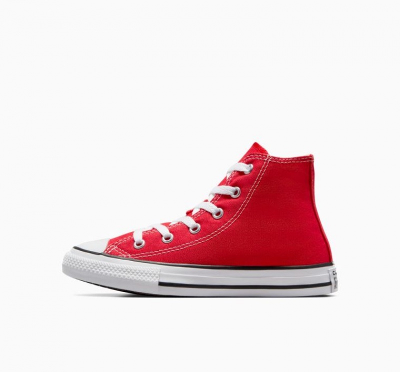 Red Converse Chuck Taylor All Star Kids' High Tops | NZ YADSM2714