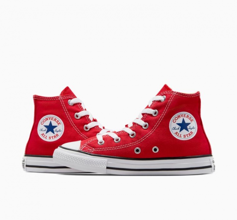 Red Converse Chuck Taylor All Star Kids' High Tops | NZ YADSM2714